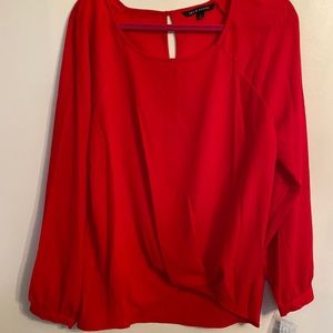 ZAC & RACHEL, long sleeve red top, size L, NWT